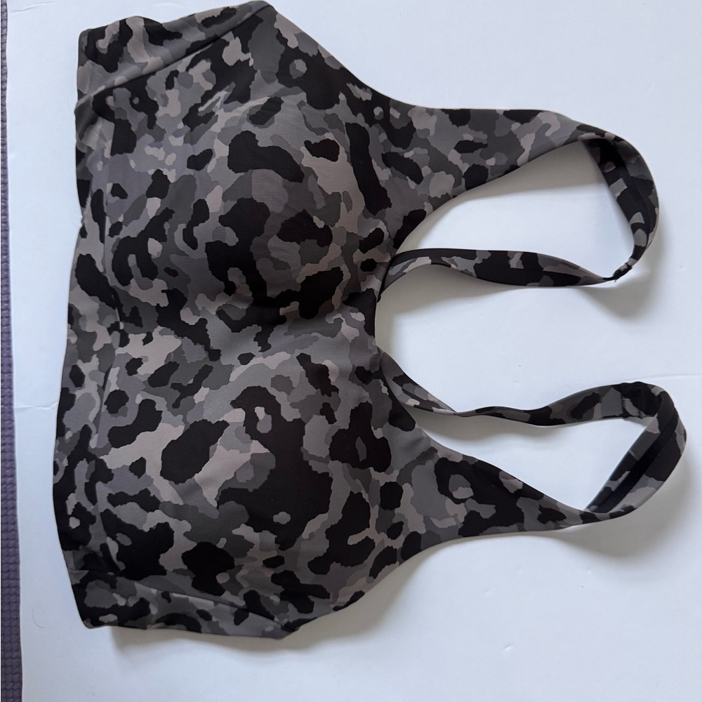Athleta Camo‎ Sports Bra - Black and Gray